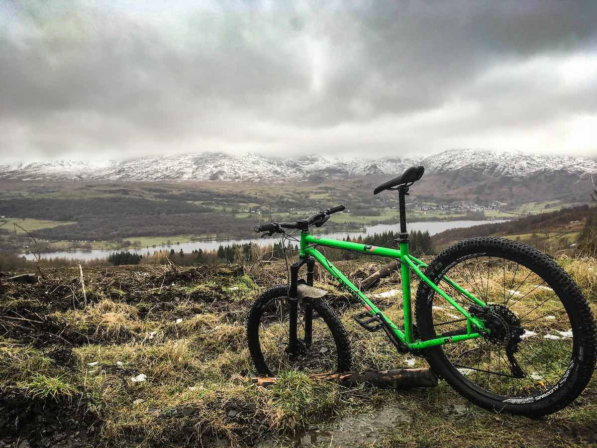 bikerumor pic of the day cycling Coniston Water in Cumbria, UK.
