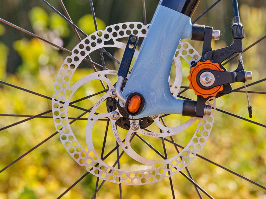 Paul pairs Klamper disc brakes to Campy road bike levers Bikerumor