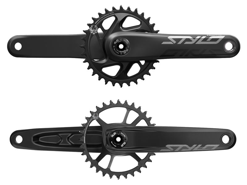 2018 Stylo DUB carbon and alloy cranksets with universal fit BB standard