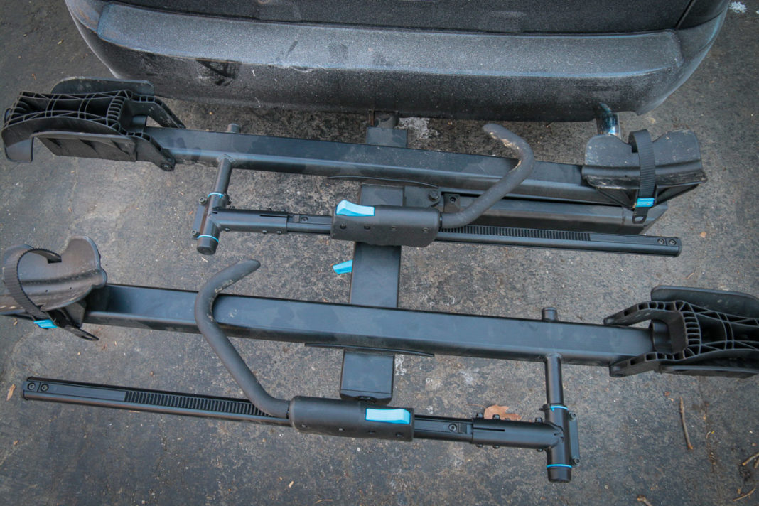 Hitch Swings Pt. 2 RockyMounts Backstage two bike swing away platform