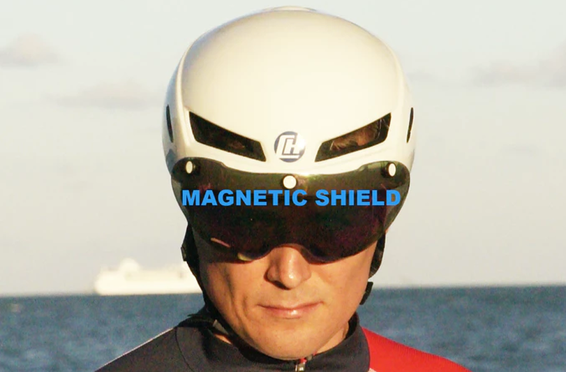 The cooling pad in the helmet lowers temp by 20 degrees below body temp.