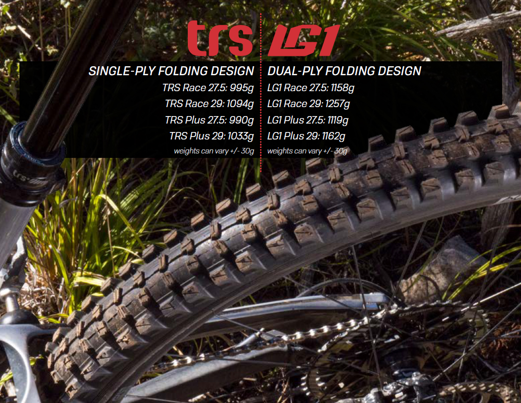 e*thirteen TRS tires improve with new casings, plus new dual ply LG1 DH version