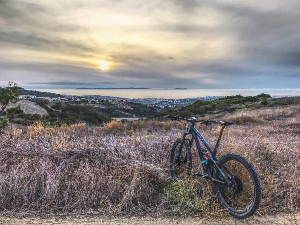 bikerumor pic of the day Newport Coast overlooking Catalina Island, California bike riding.