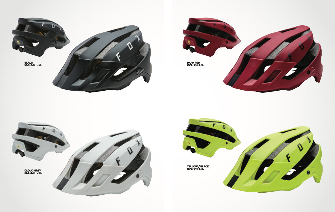 all new 2018 fox racing flux enduro mountain bike helmet color options