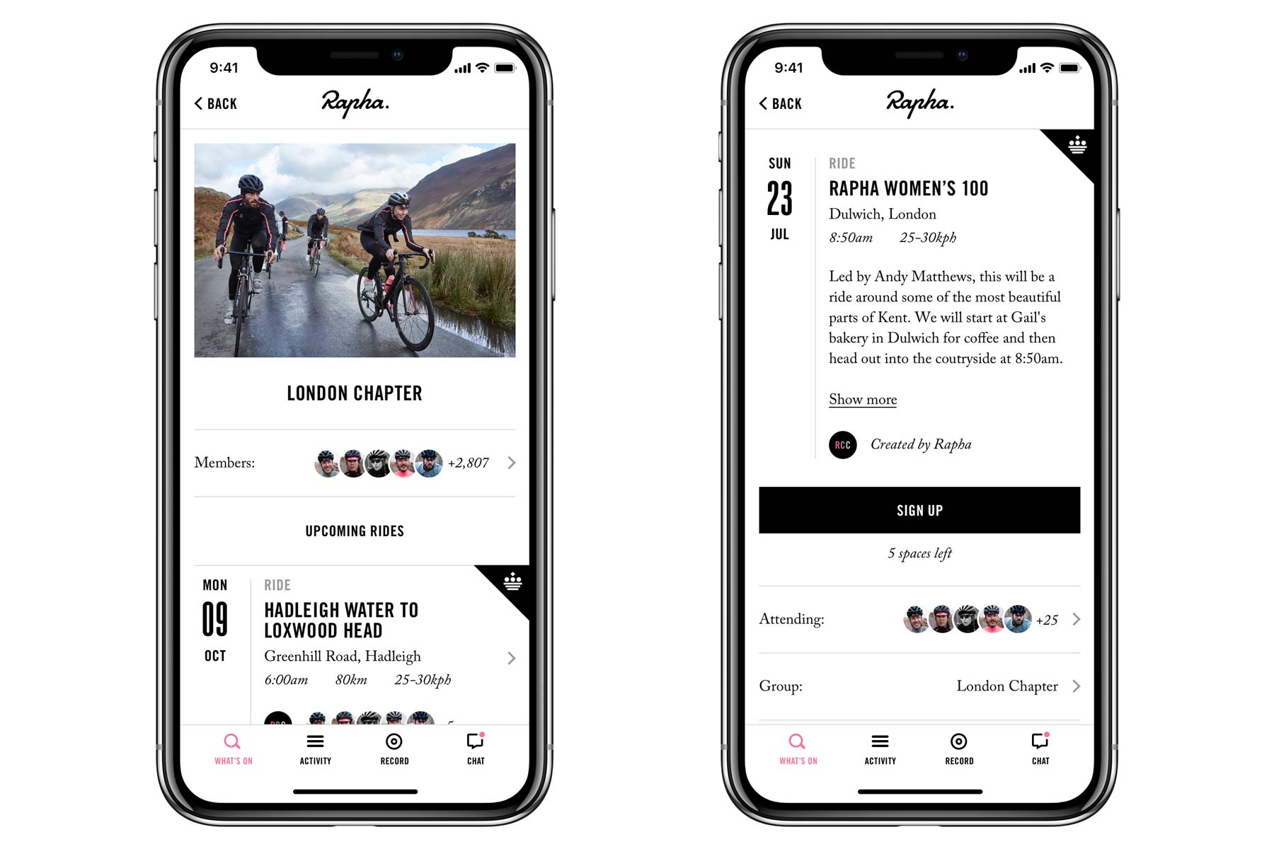 Rapha membership store