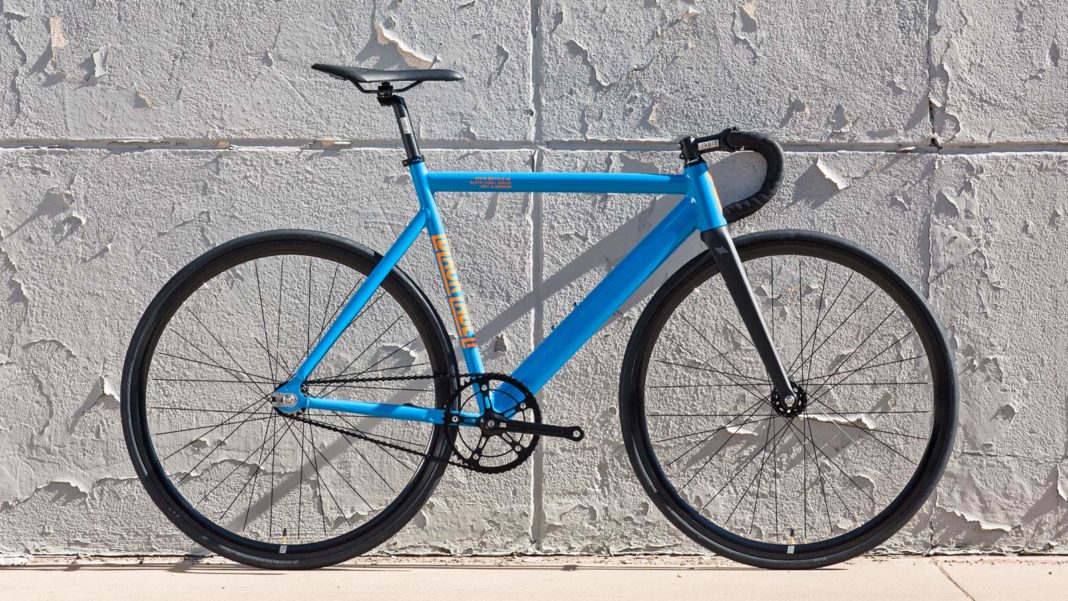 metallic blue bike paint