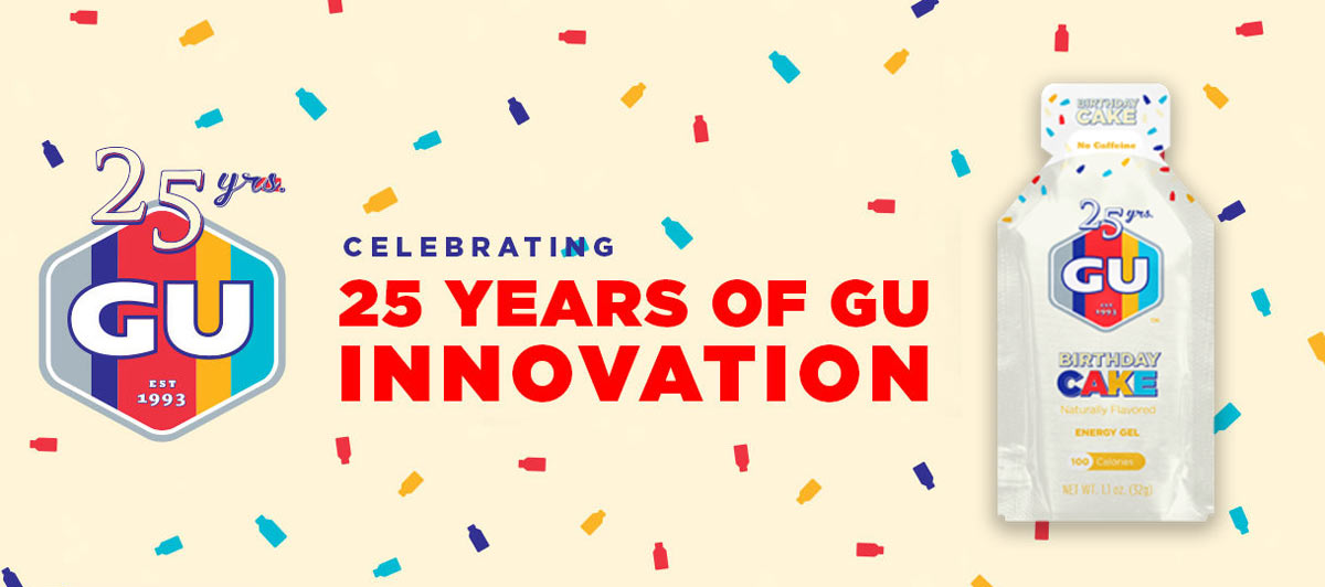 GU Birthday Cake energy gel celebrates brands 25th year in business