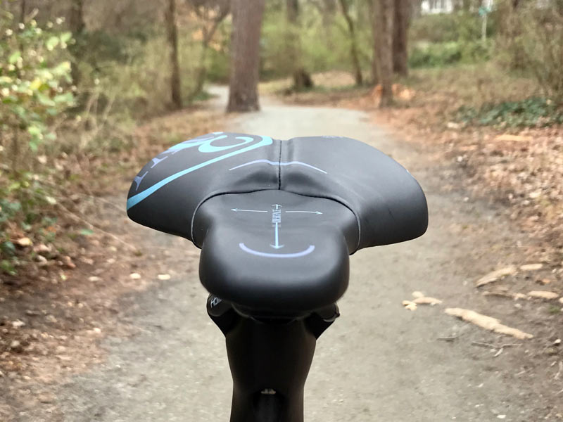 3West Design bicycle saddle with no pressure points for comfortable performance