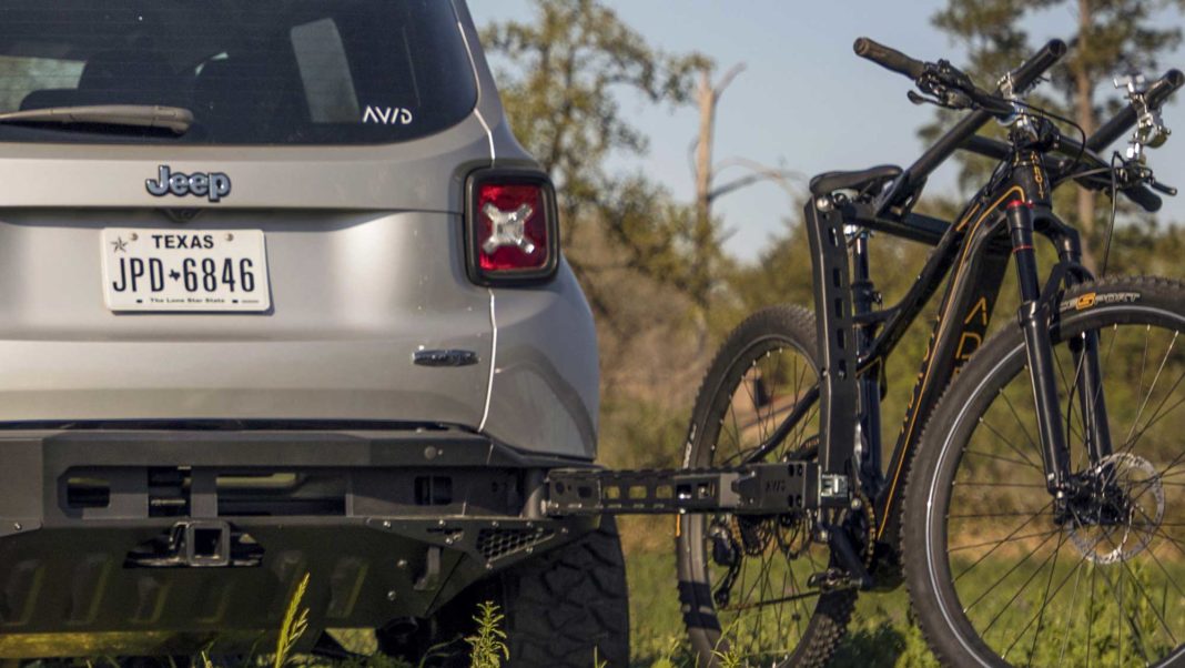 Avid Essentials' fully retractable bike rack hides in the rear bumper