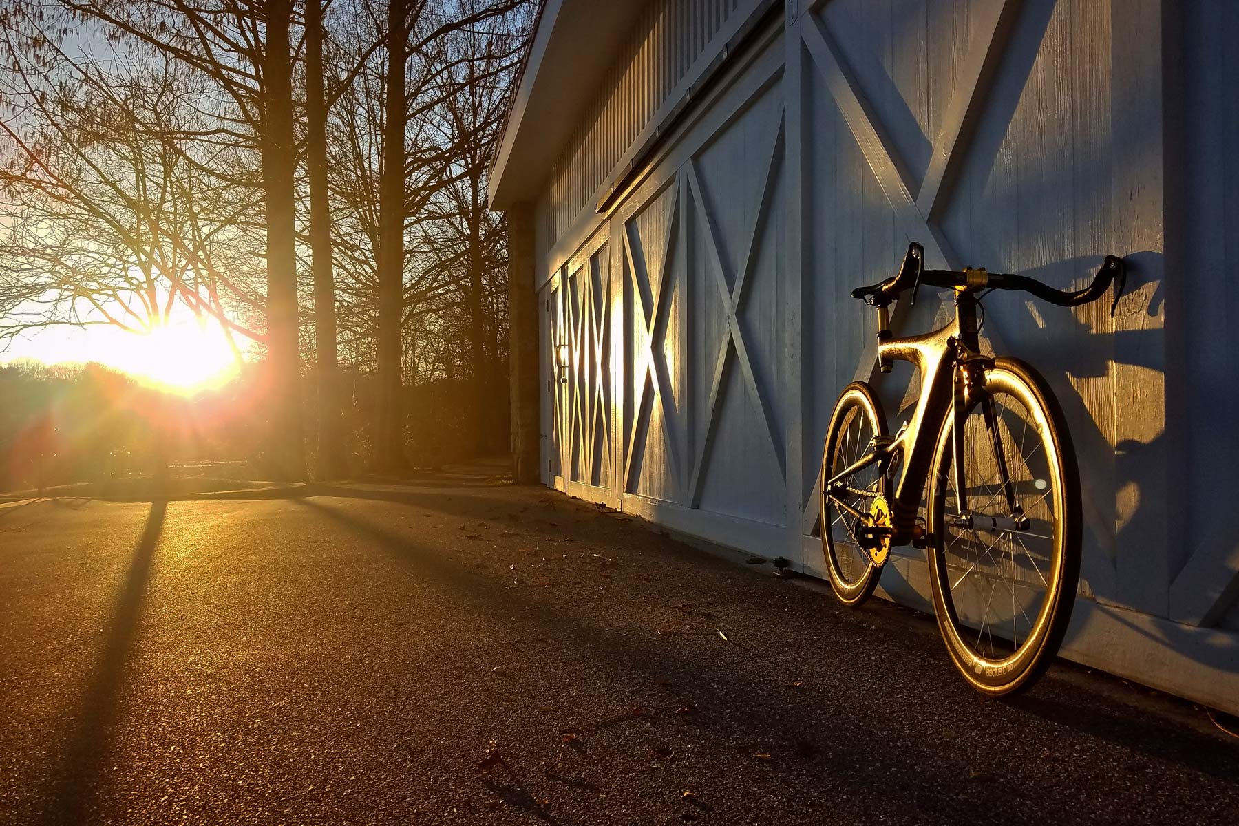 Bikerumor Pic Of The Day: Winter sunset on a classic in Maryland