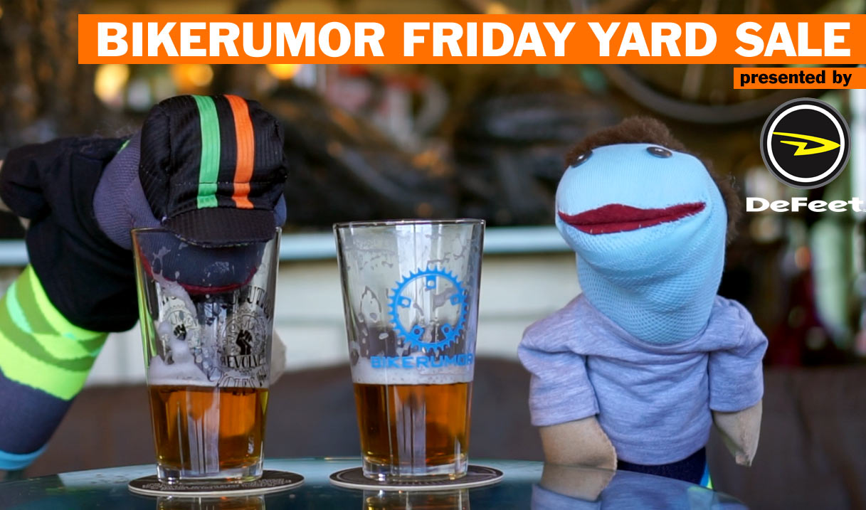 Bikerumor Friday Yard Sale #016 – Return of the sock puppets & big DeFeet giveaway