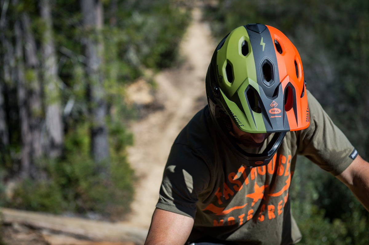 FastHouse x Bell Helmets custom full face and trail mountain bike helmets with limited edition graphics