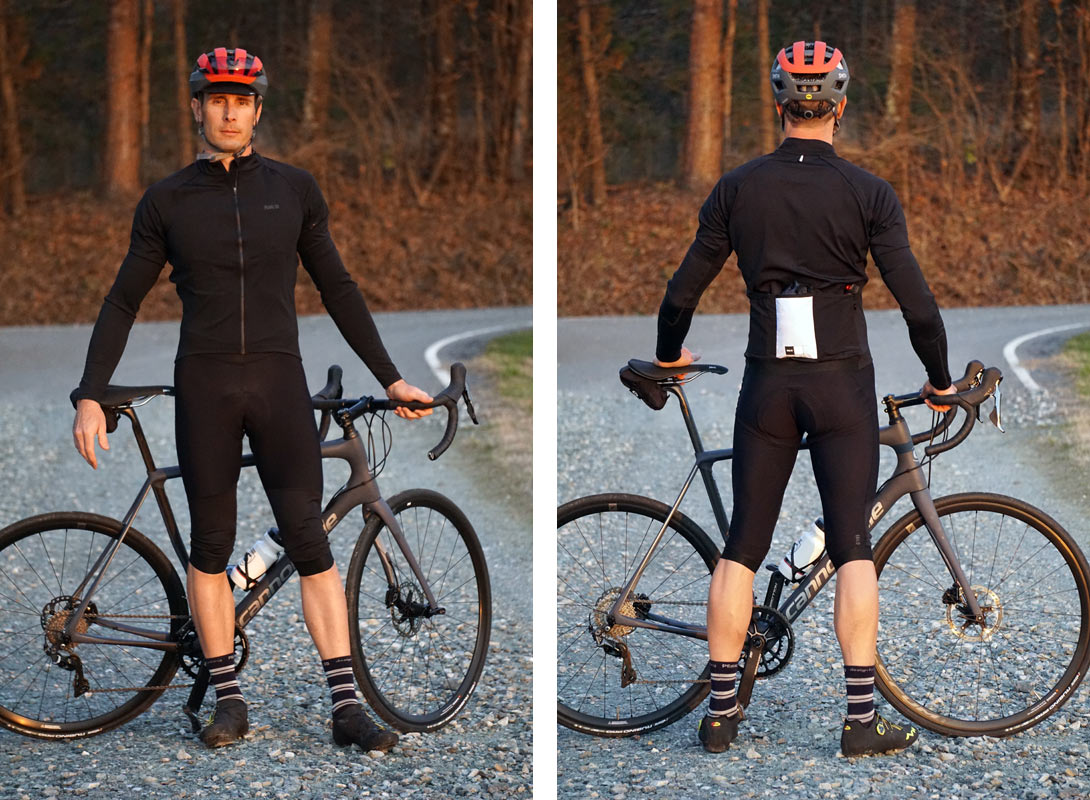 review of PEdALED windproof and waterproof cycling jersey arm warmers and bib shorts