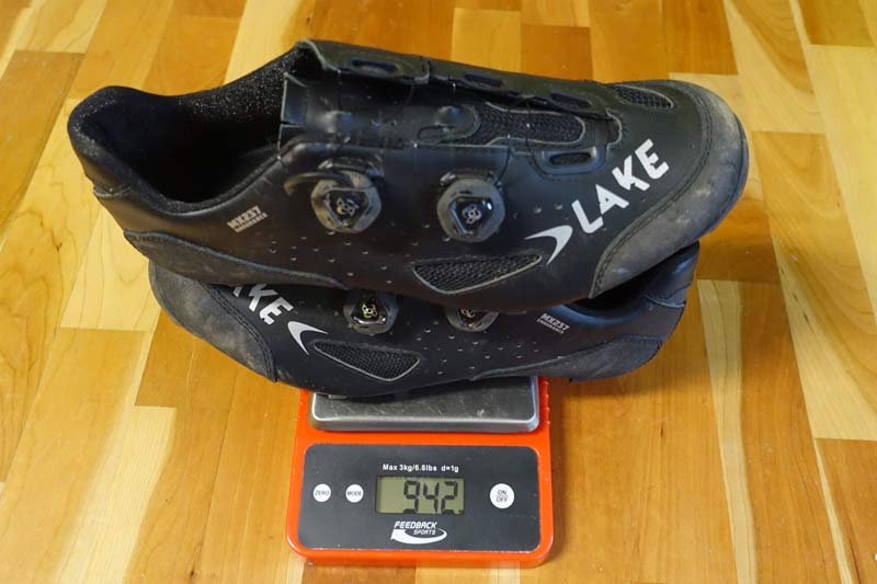 lake mx237 endurance mountain bike shoe review and actual weights