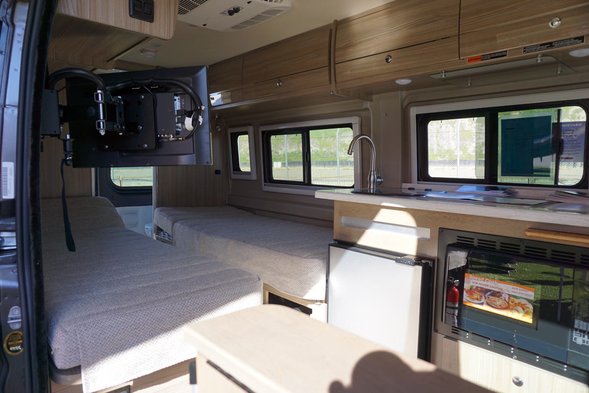 2019 Winnebago Travato Dodge Ram Promaster camper conversion van details and features
