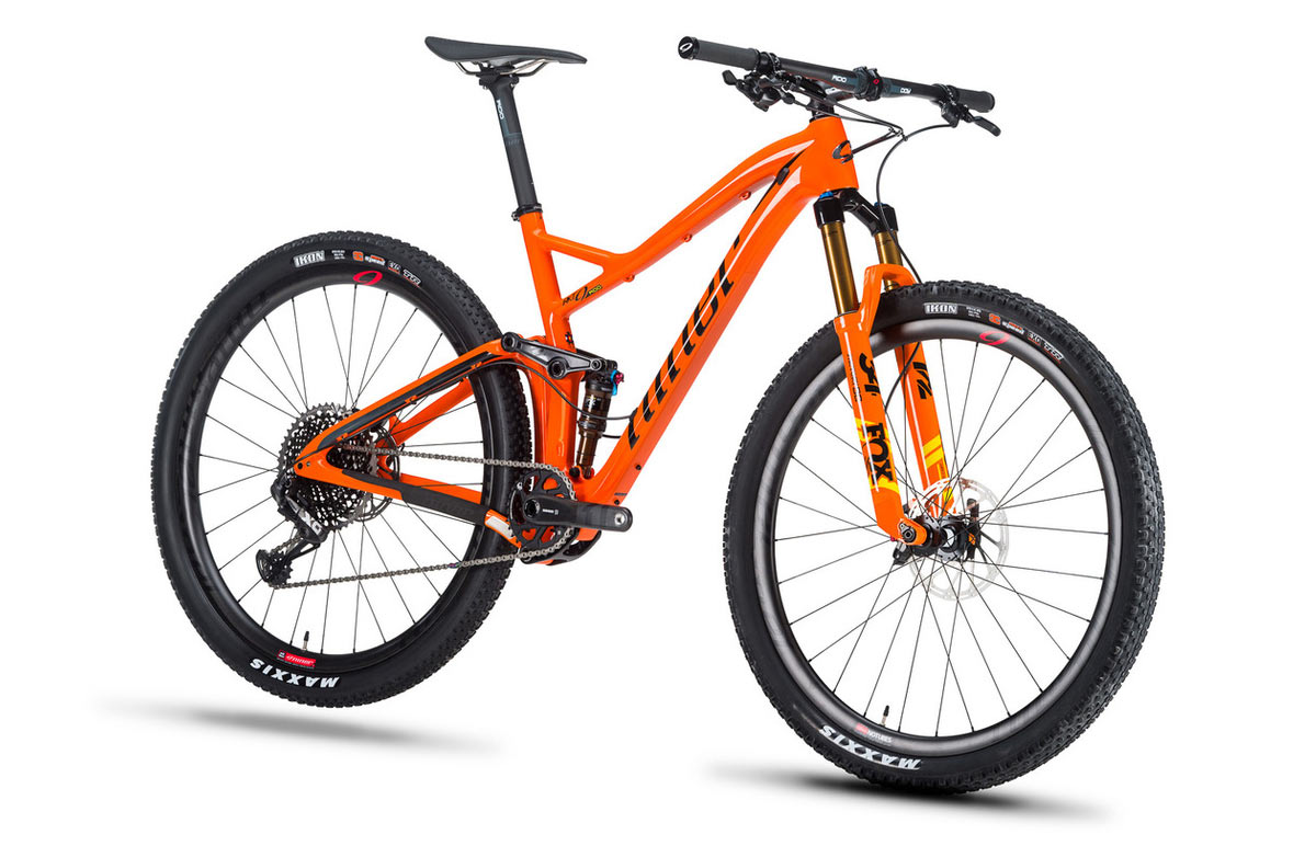niner rkt9 rdo gloss orange to match fox 34 step cast 120mm mountain bike suspension fork