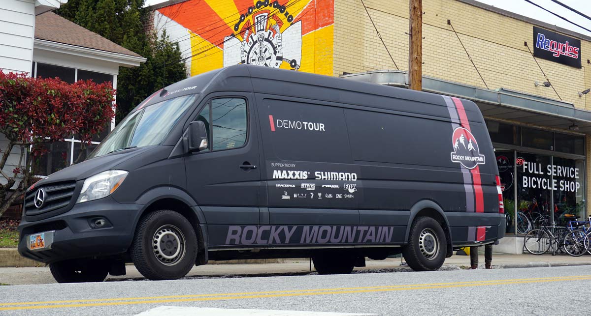 #Vanlife: Look inside Rocky Mountain Bicycles East Coast demo van