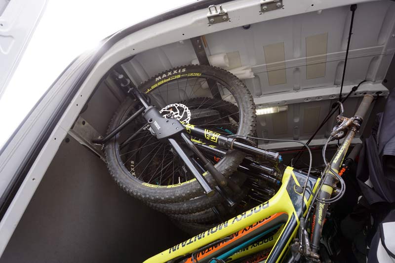 how to fit the most mountain bikes in a sprinter van