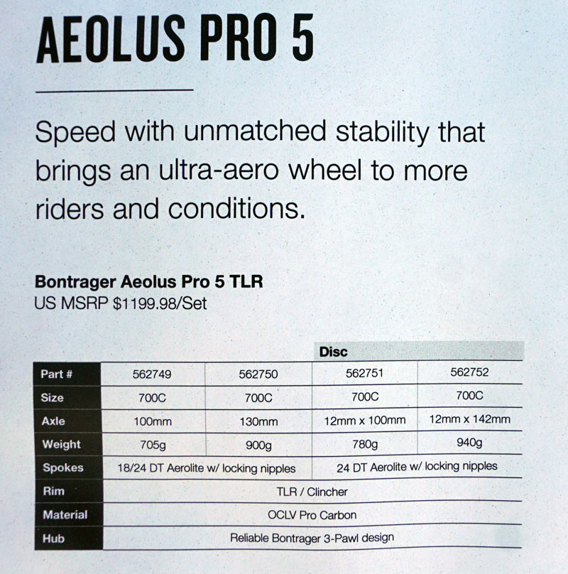 2018 Bontrager Aeolus Pro 5 carbon road bike wheels are affordable disc or rim brake options