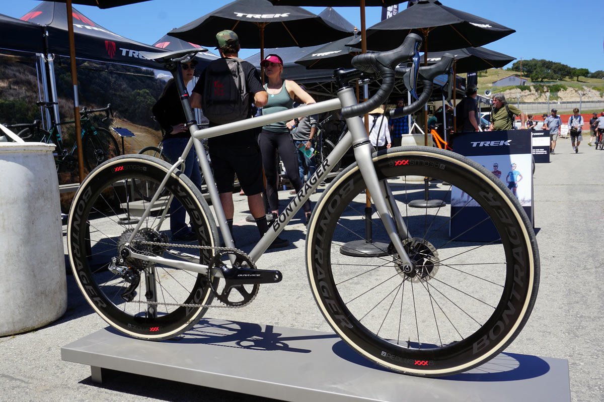 custom Bontrager steel road bike built in house by Trek for 2018 Sea Otter Classic