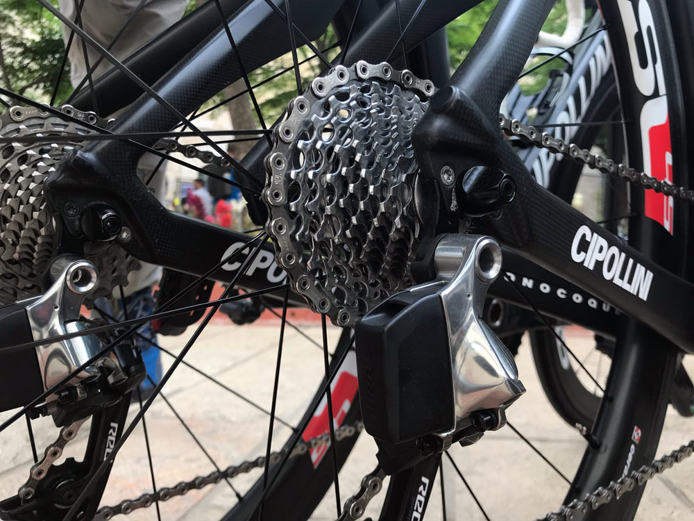 Cipollini GreenTeam pro cycling team bike checks from Giro Italia 2018