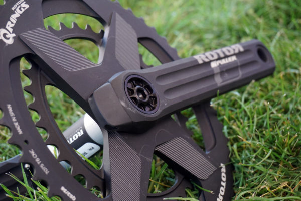 2019 Rotor Vegast road and Kapic mountain bike cranksets with new INpower power meter spindles