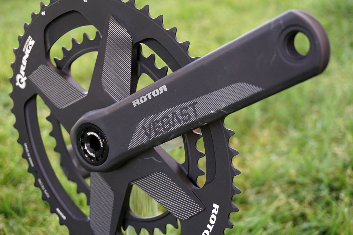 2019 Rotor Vegast road bike cranks are affordable and have modular chainring combos and 1x options for easy swaps