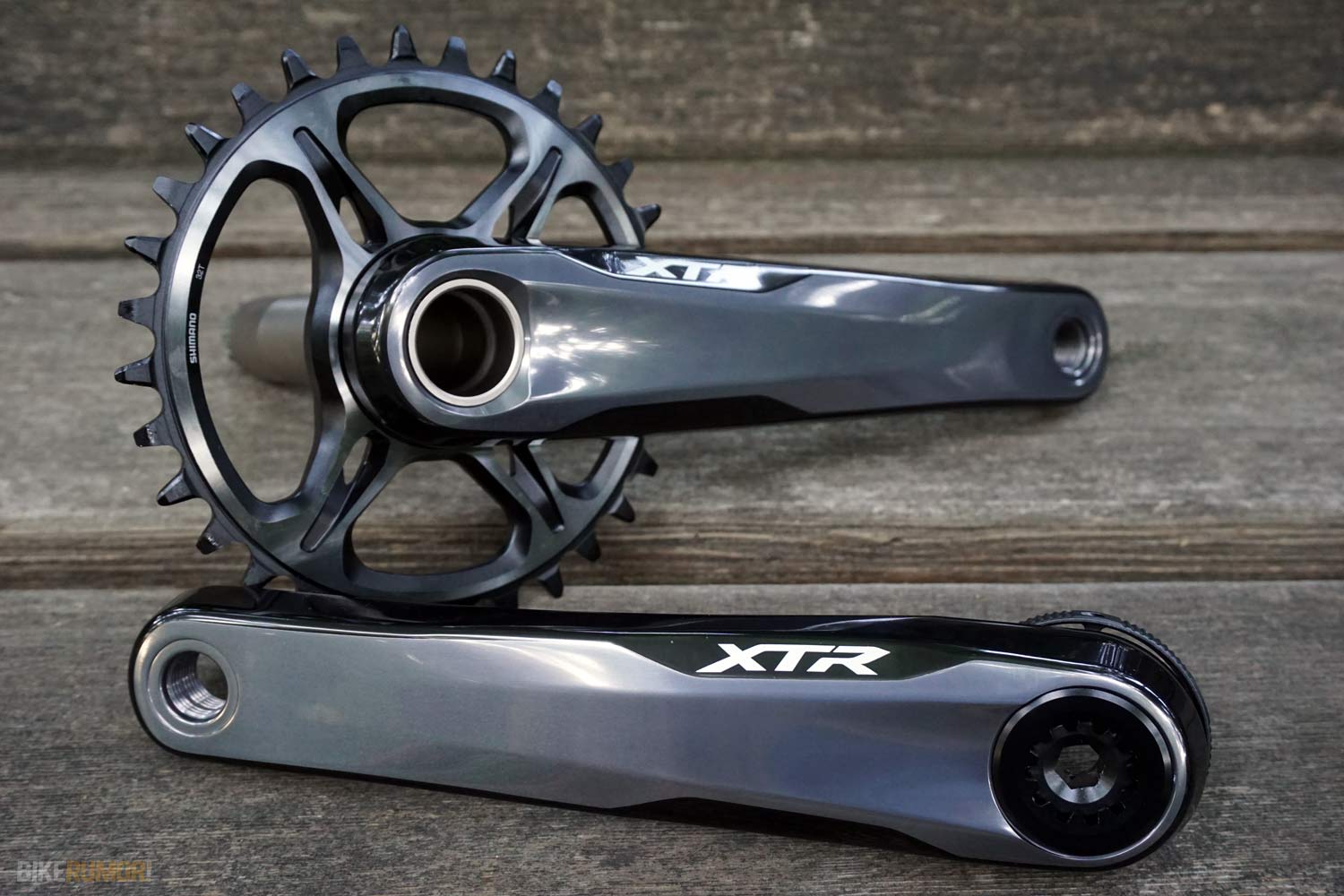 2019 Shimano XTR M9000 crankset and direct mount chainrings