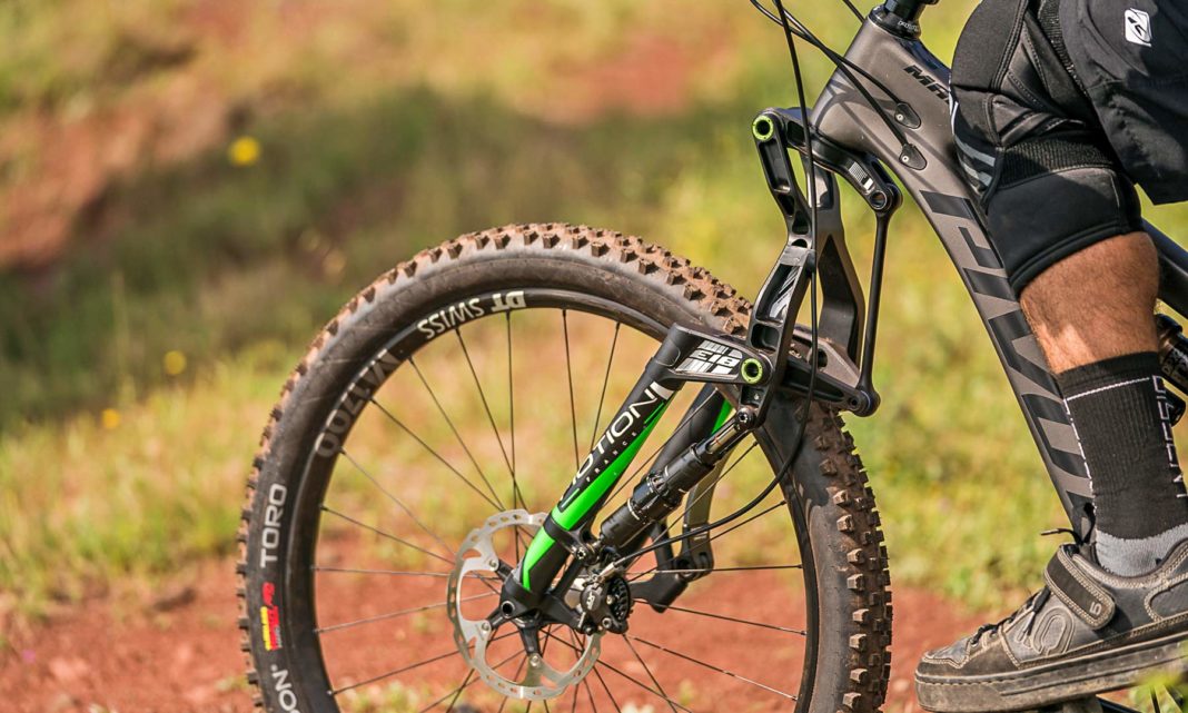 Motion updates wild 170mm E18 leaf spring, linkage enduro mountain bike