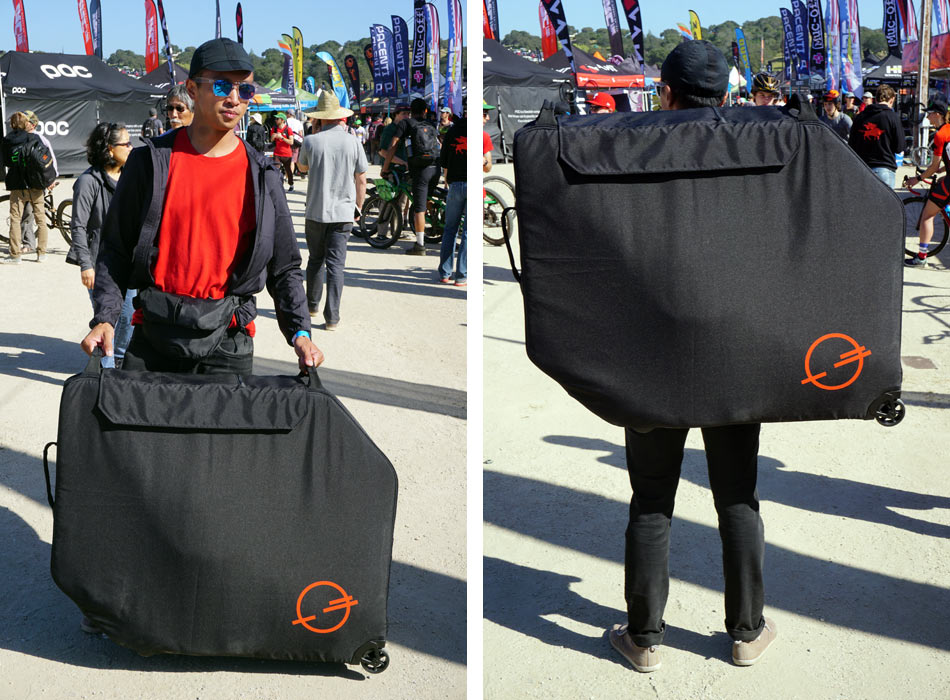 Post Carry full size bicycle travel case fits in standard luggage dimensions with no airline baggage fees