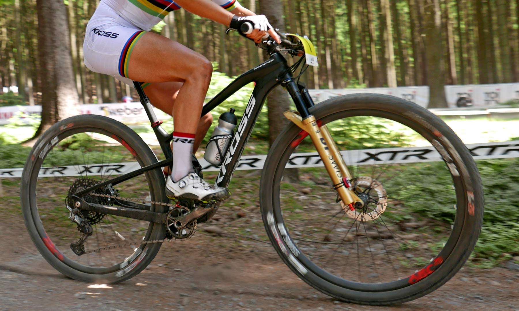 Prototype Kross Earth 100mm carbon XC bike of World Champ Jolanda Neff, new XTR