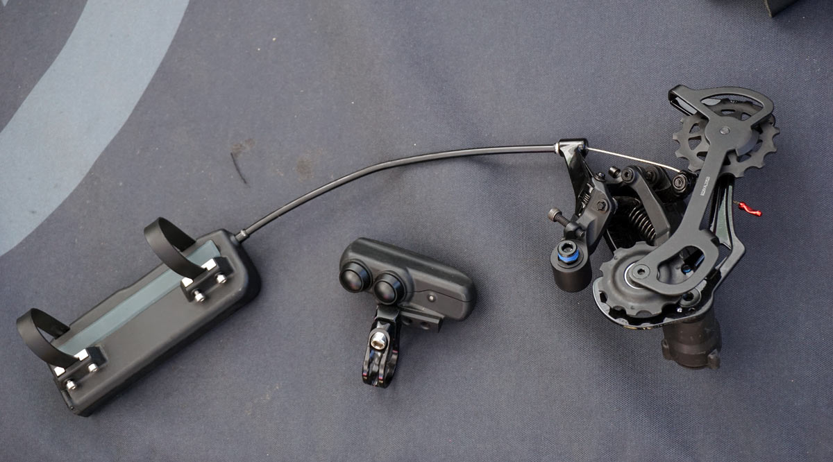 archer components wireless shifting upgrade kit aftermarket add on to turn any 1x mountain bike into wireless shifters