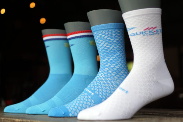 Defeat EVO cycling sock line are the lightest bike socks made