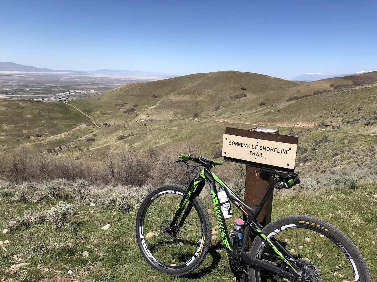 bikerumor pic of the day bonneville trail in north salt lake , Utah.