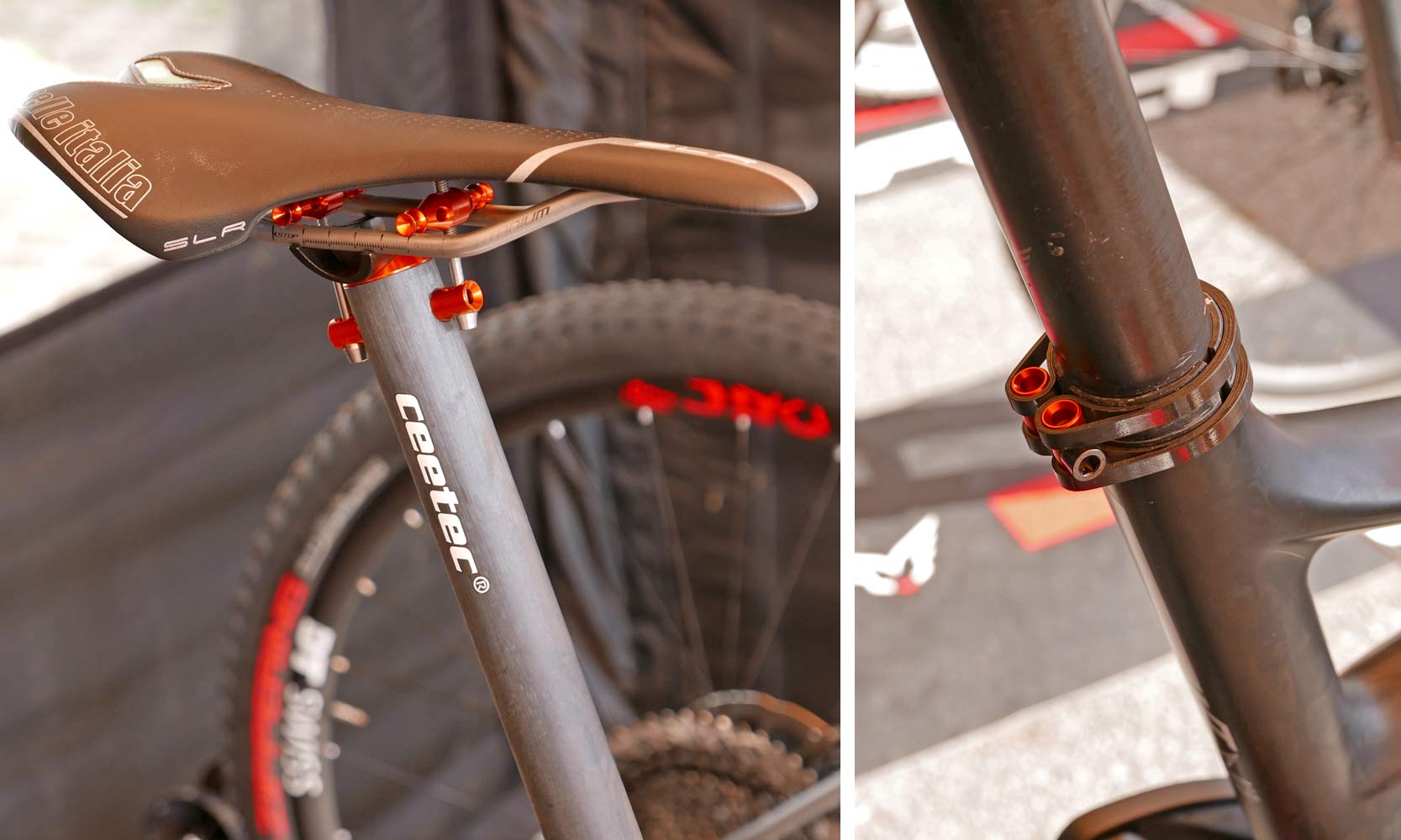 Up close: Ceetec custom builds stronger carbon seat clamp, refined chainguides & more…