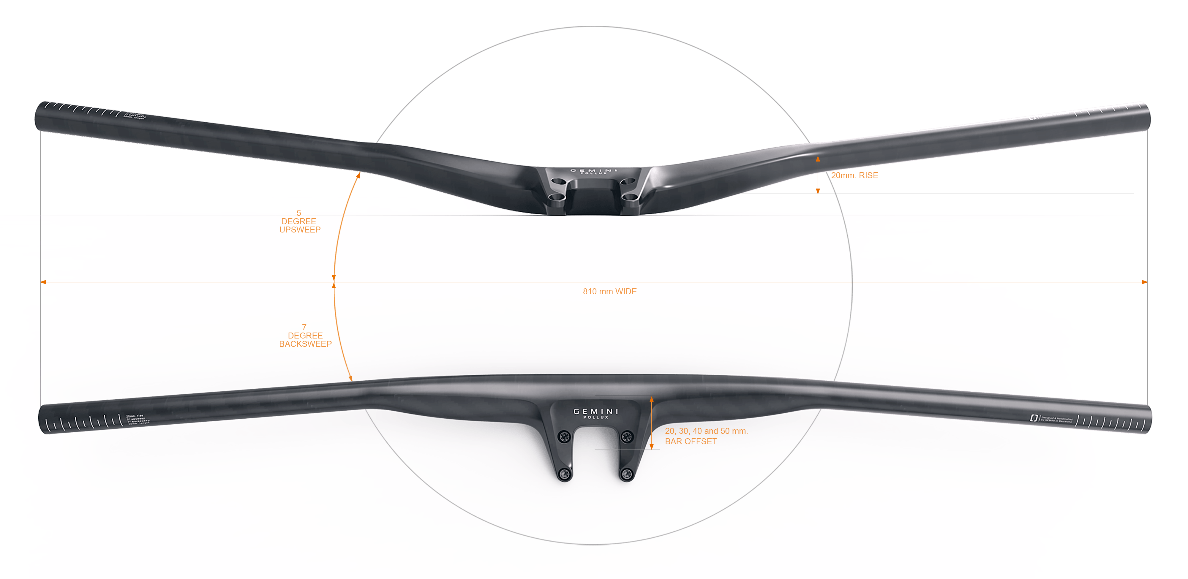 Bar stem combo online mtb