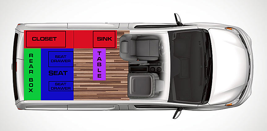 VANLIFE: Recon Campers' Nissan NV200 sleeps four & fits in your garage -  Bikerumor