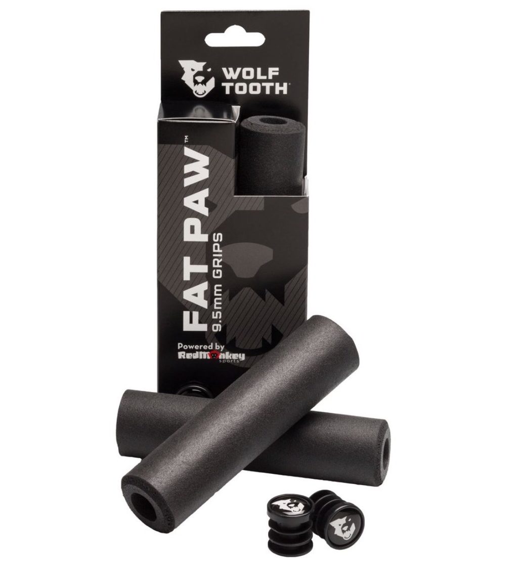 Wolf Tooth Components Fat Paw Grips Gray for sale online 