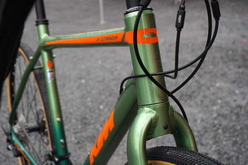 2019 KTM X Strada gravel road bike with rack and fender mounts