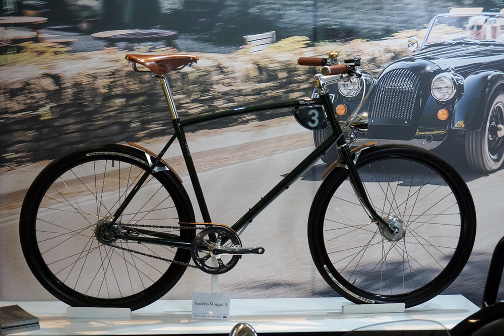 2019 Pashley Morgan 3 cafe racer city commuter bicycle inspired by the Morgan automobile from England