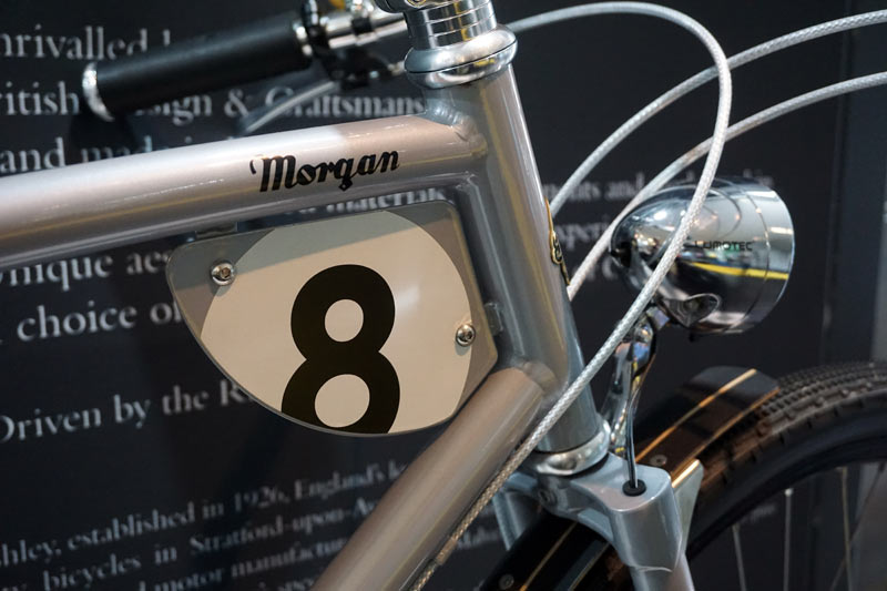 2019 Pashley Morgan 8 cafe racer city commuter bicycle inspired by the Morgan automobile from England
