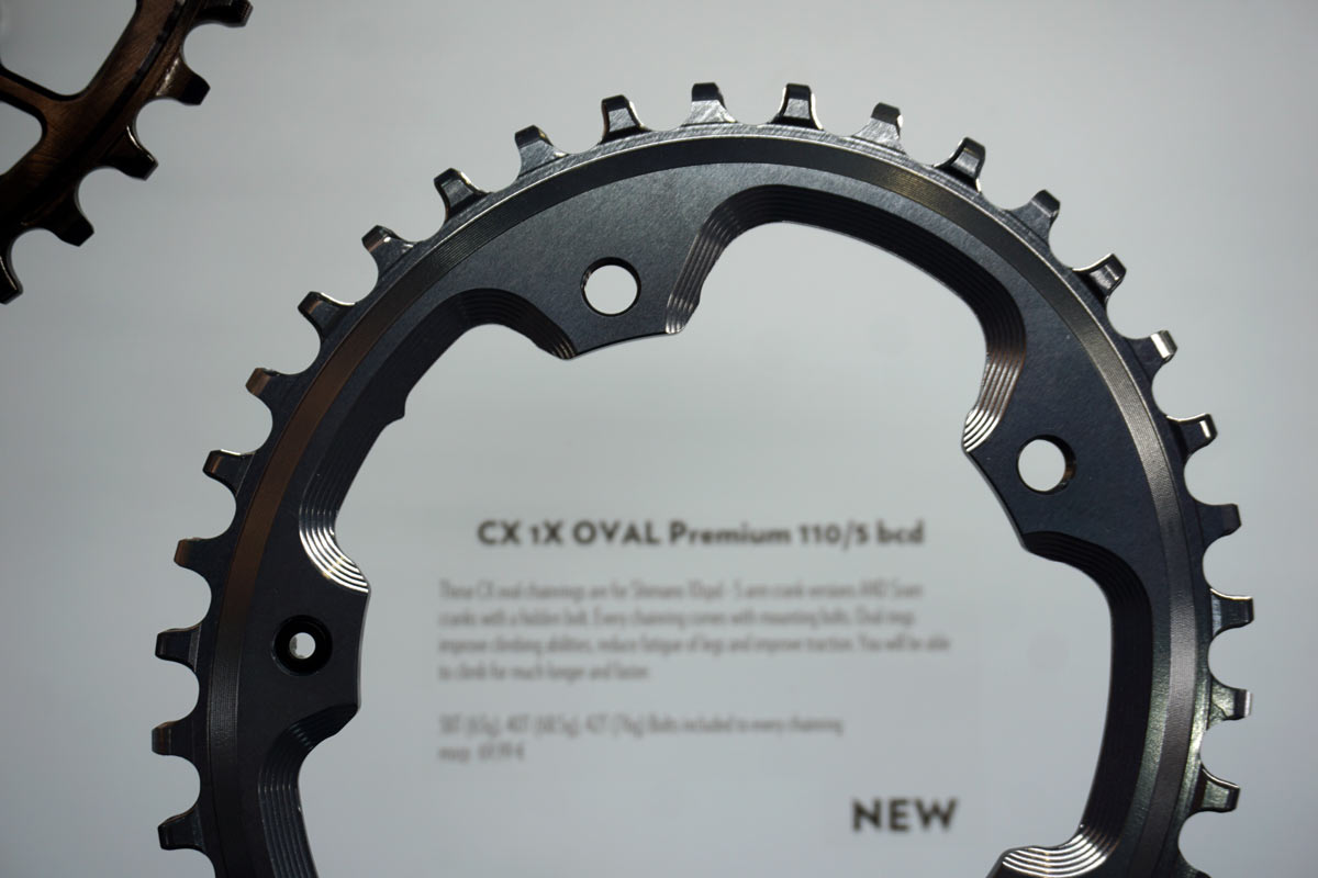 absoluteblack 110-5 1x oval chainrings for cyclocross with narrow wide tooth profile