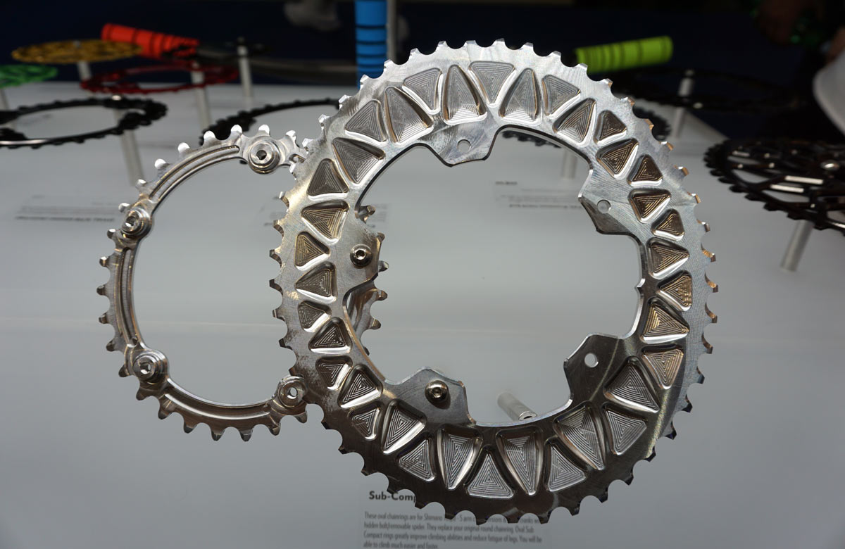 subcompact oval chainring combo for gravel bikes from absoluteblack