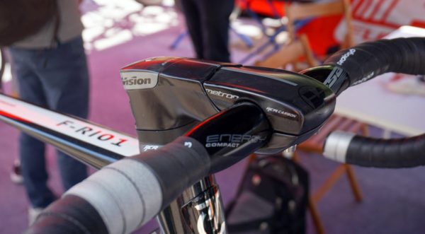 FSA cockpit concept lets you run shift cable and brake hoses through the headset for a perfectly aero bicycle