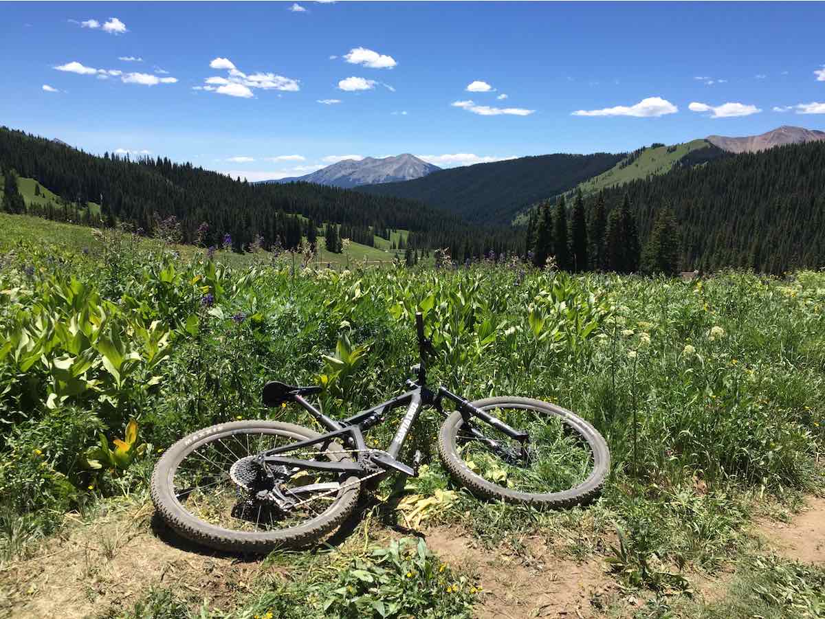 bikerumor pic of the day, cycling on Trail 403 in Crested Butte, Colorado.