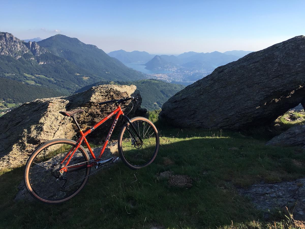 bikerumor pic of the day late afternoon ride over Lugano, Switzerland