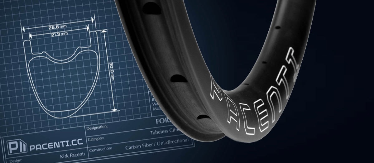 New Pacenti Forza-C wide, hookless carbon rims for road, gravel & cyclocross