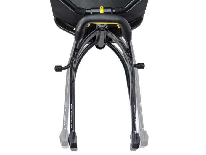 Burley Coho XC fullsuspension bike trailer, packing in backcountry