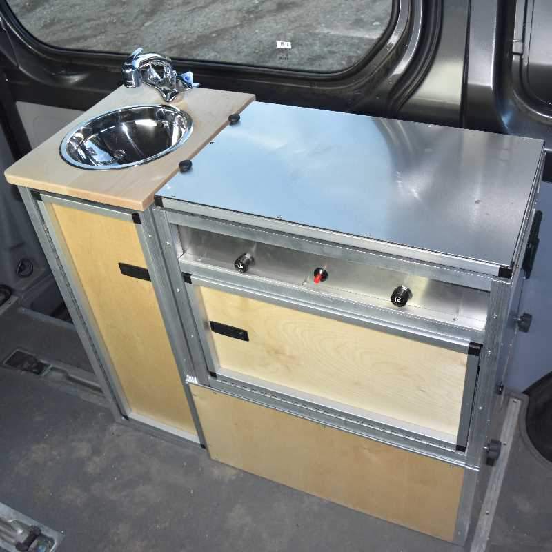 #Vanlife: The TK Van Kitchen includes a stove, sink, shower, and more ...