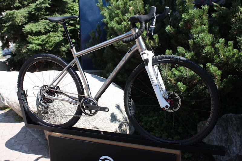 Knolly Cache 2019 Ti gravel bike, MTB setup